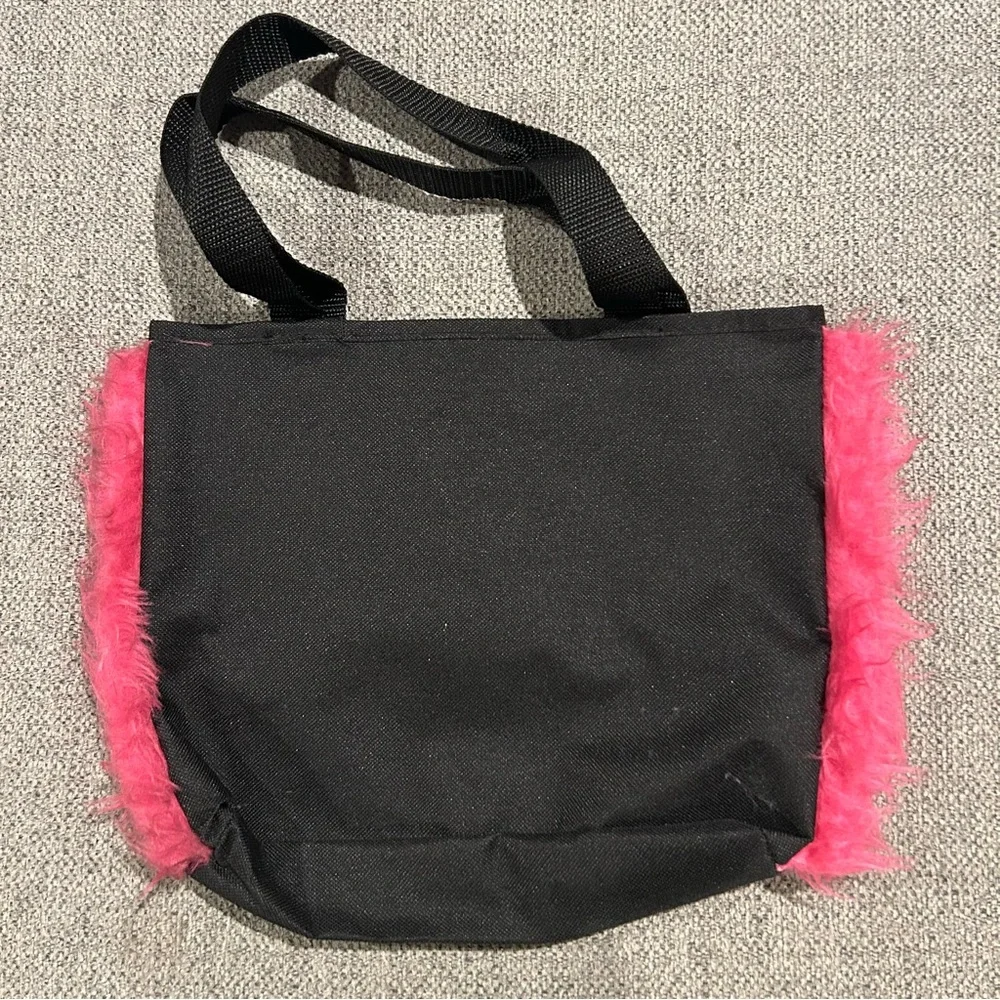 Peachtree Playthings Zebra Velvet Tote Bag Colorful Neon